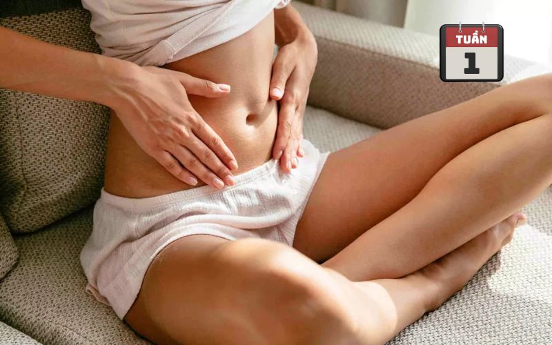 Hình ảnh bụng bầu ở tuần 1