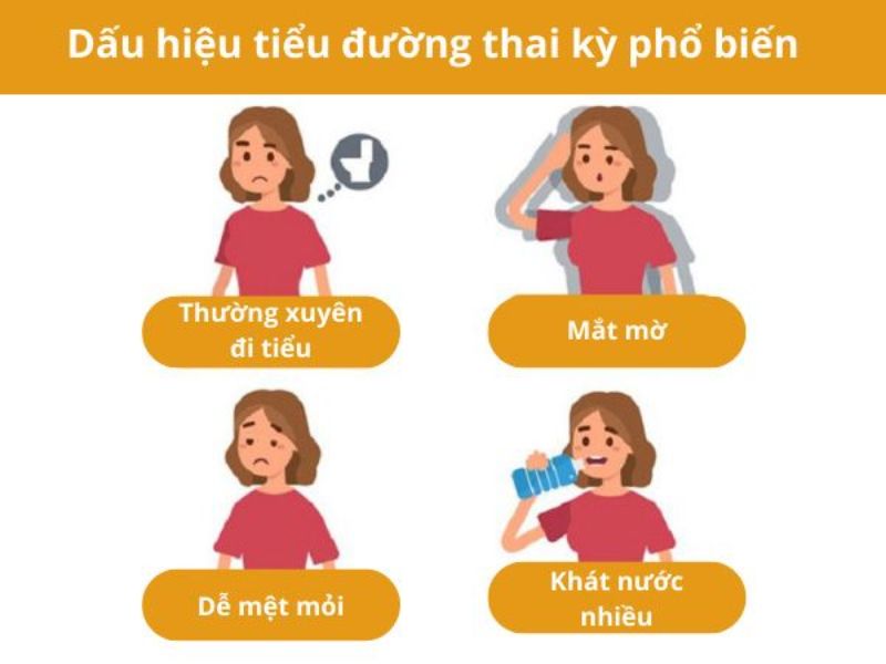 dấu hiệu tiểu đường thai kỳ