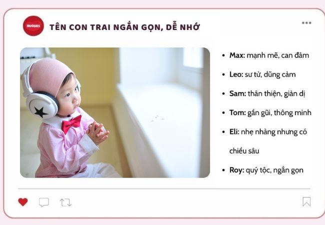 Những tên tiếng Anh hay cho nam ngắn gọn dễ nhớ