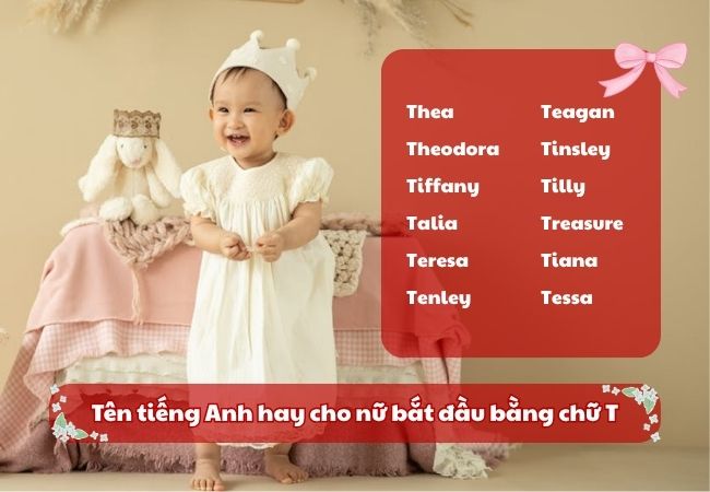 đặt tên cho con gái tiếng Anh bắt đầu bằng chữ T