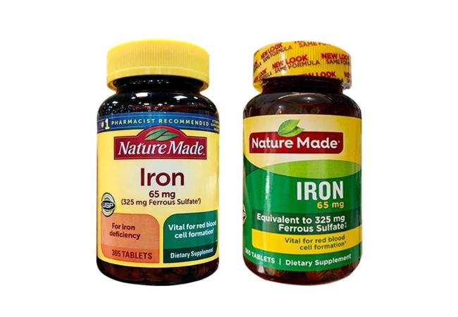Viên nén bổ sung sắt cho bà bầu Nature Made Iron