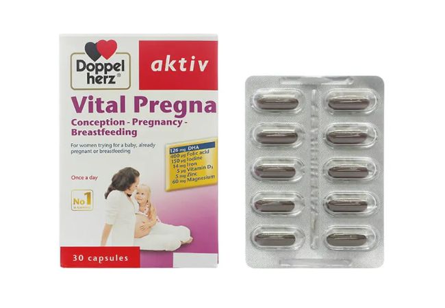 Thuốc sắt cho bà bầu Doppelherz Vital Pregna