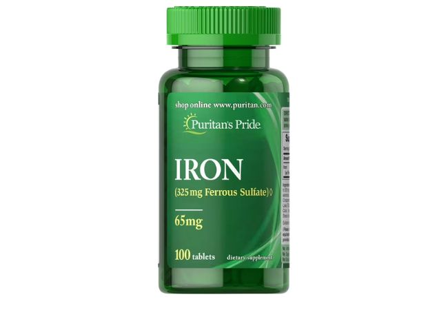 Thuốc sắt hữu cơ Puritan’s Pride Iron