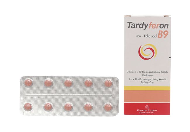 Viên sắt Tardyferon B9 cho bà bầu