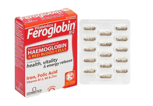 Viên sắt cho bà bầu Vitabiotics Feroglobin B12