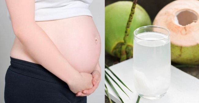 bà bầu 4 tháng uống được nước dừa