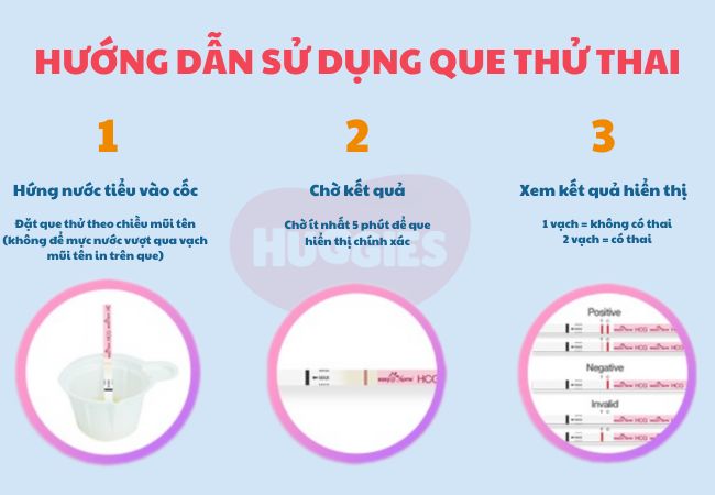 Hướng dẫn sử dụng que thử thai